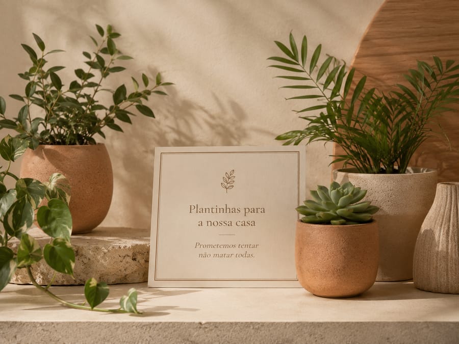 Plantinhas para a nossa casa
